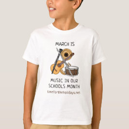 Camiseta Marzo es música en nuestros colegios