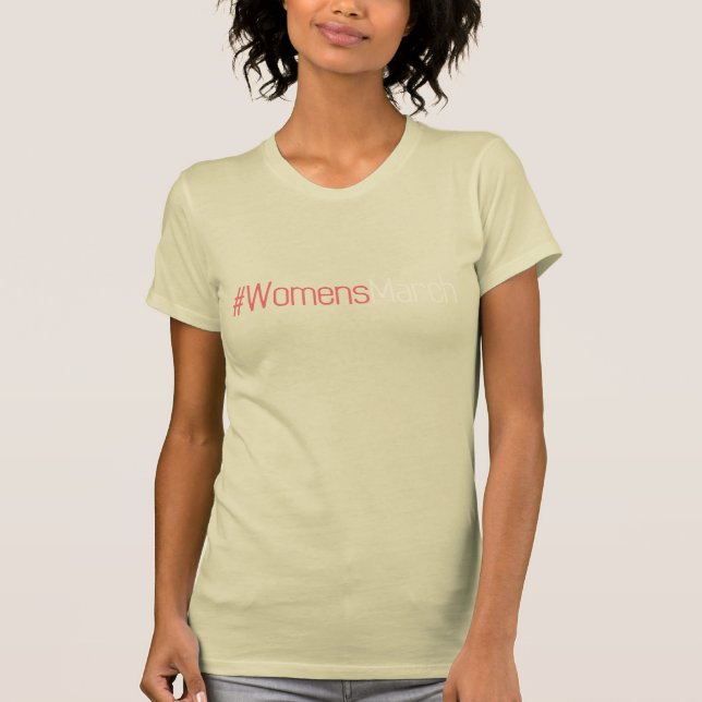 Camiseta Marzo Hashtag de las mujeres (Anverso)