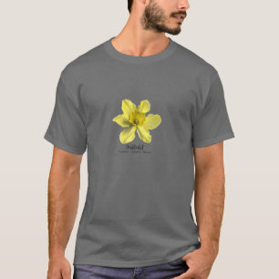 Camiseta Marzo Mes de Nacimiento Flor Vintage Daffodil