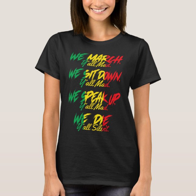 Camiseta Marzo Orgullo Negro Africano Junetéreo (Anverso)