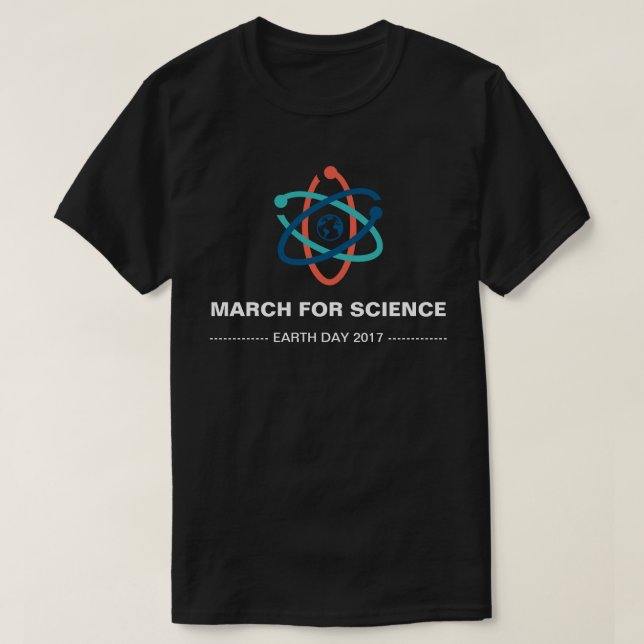 Camiseta Marzo para el Día de la Tierra 2017 de la ciencia (Diseño del anverso)