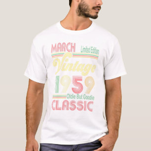 Camiseta Marzo retro 1959 Vieja Oldi pero Goodie 62 Bir
