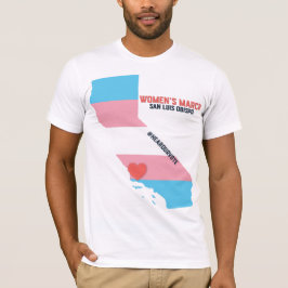 Camiseta Marzo SLO - bandera de las mujeres del orgullo del