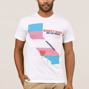 Camiseta Marzo SLO - bandera de las mujeres del orgullo del