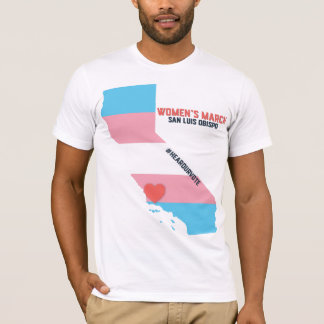 Camiseta Marzo SLO - bandera de las mujeres del orgullo del