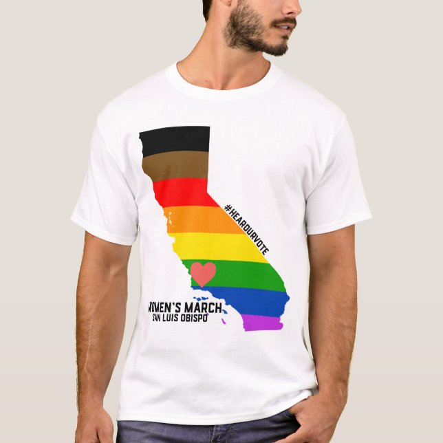 Camiseta Marzo SLO - LGBTQ de las mujeres (Anverso)