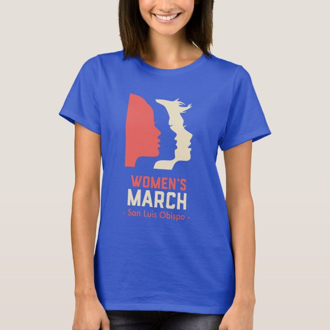 Camiseta Marzo SLO - logotipo nacional de las mujeres (Anverso)