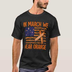 Camiseta Marzo Usamos Conciencia Naranja De Esclerosis Múlt