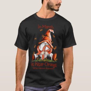 Camiseta Marzo Usamos Naranja Gnome Esclerosis Múltiple Ms