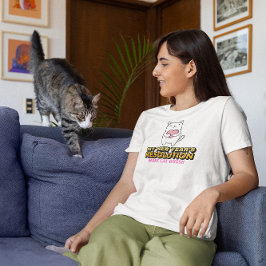 Camiseta Más abrazos para gatos - Graciosa resolución de Añ