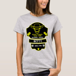 Camiseta Más allá de la colina envejeciendo