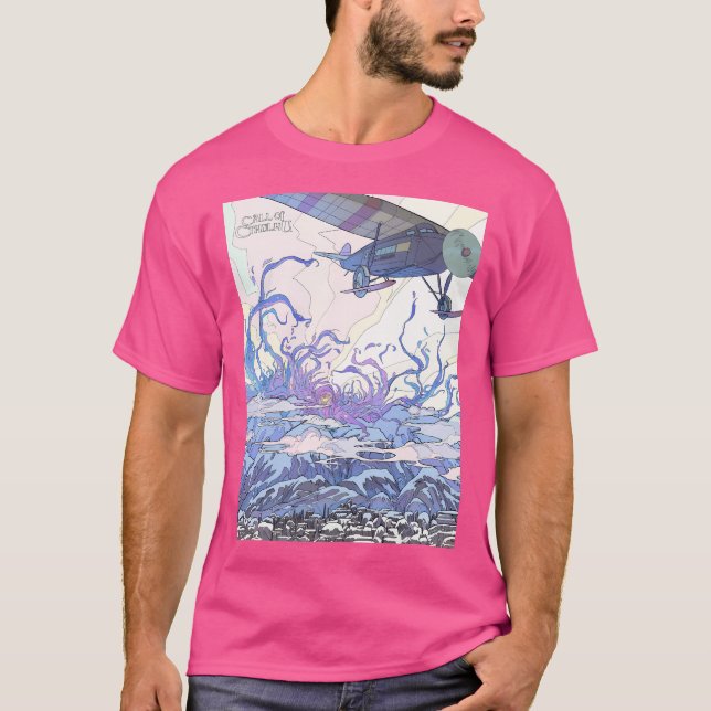 Camiseta Más Allá De Las Montañas De La Locura - Arte De An (Anverso)