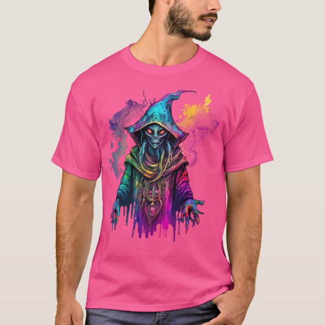 Camiseta Más allá de los mundos, desencadena la hechicería  (Anverso)