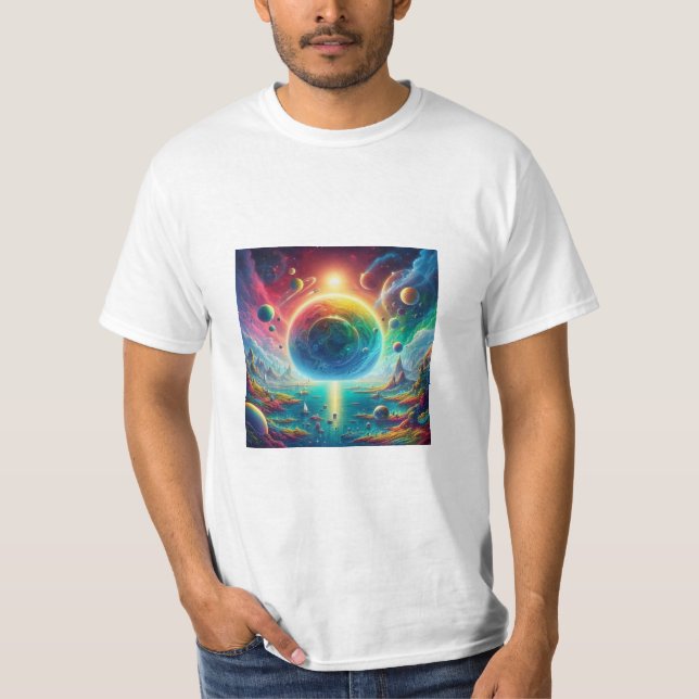 Camiseta "Más allá del velo celeste" (Anverso)