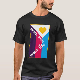 Camiseta Más amor más vida Bandera políamoria