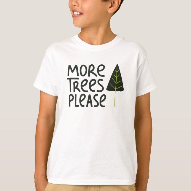 Camiseta Más árboles, por favor (Anverso)
