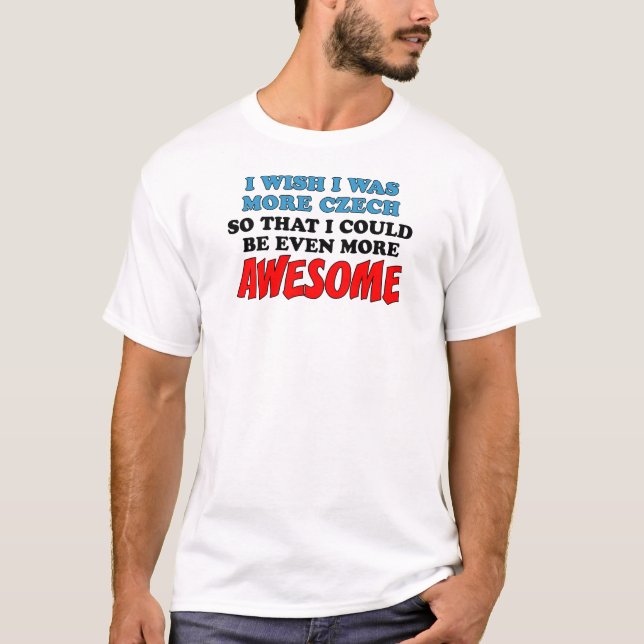 Camiseta Más asombrado checo (Anverso)