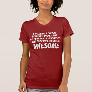 Camiseta Más asombroso en polaco