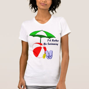 Camiseta Más Bien Bañarse Beach Ball Tee De Paraguas