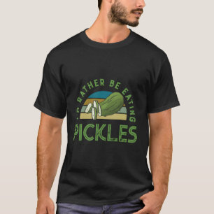 Camiseta Más Bien Comer Vegetales De Pollitos Comer Cucumbr