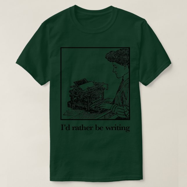 Camiseta Más Bien Escribir (Diseño del anverso)