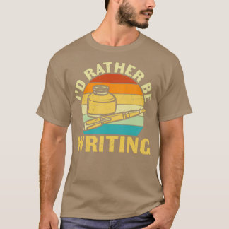 Camiseta Más Bien Escribir Autores De Escritores