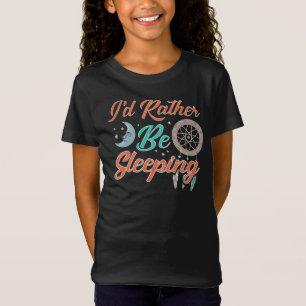 Camiseta Más bien estar durmiendo la noche de la luna y las
