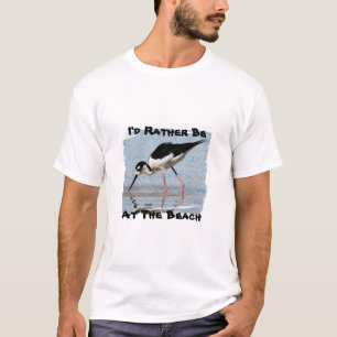 Camiseta Más Bien Estar En Beach Wading Bird Photo Necesita