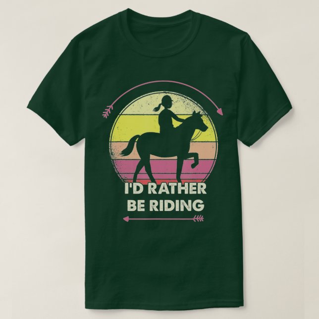 Camiseta Más Bien Estar Montando Regalos De Caballos Para M (Diseño del anverso)