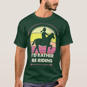 Camiseta Más Bien Estar Montando Regalos De Caballos Para M
