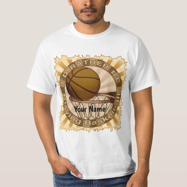 Camiseta Más bien jugar al baloncesto (Anverso)