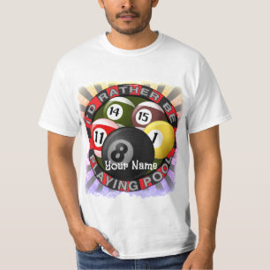 Camiseta Más bien jugar al billar