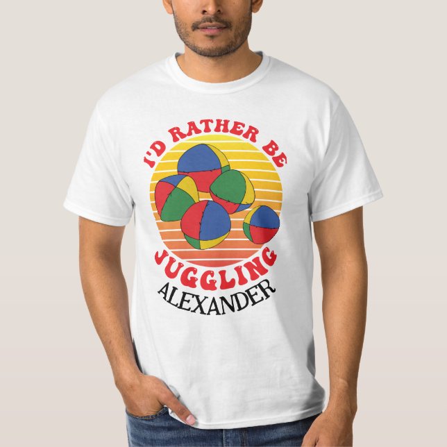 Camiseta Más bien ser grosero y gracioso, cita de Juggler B (Anverso)