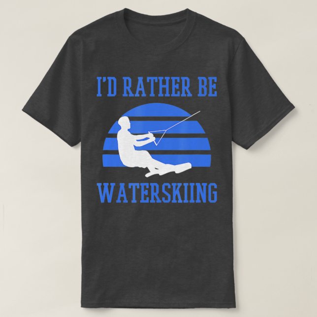 Camiseta Más Bien Sería Esquiar Agua (Diseño del anverso)