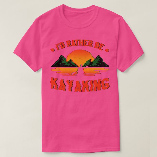 Camiseta Más Bien Sería Ir En Kayak Divertido Canoeing Kaya (Diseño del anverso)
