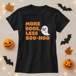 Camiseta Más Boos Menos Fantasma De Boo-Hoo Halloween Y Beb
