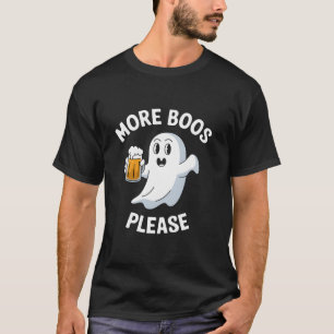 Camiseta Más Boos Por Favor Divertido Fantasma Cerveza Hall