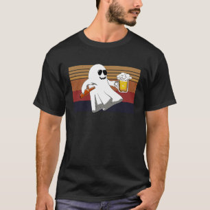 Camiseta Más Boos Por Favor Fantasma Cerveza Halloween Bebi