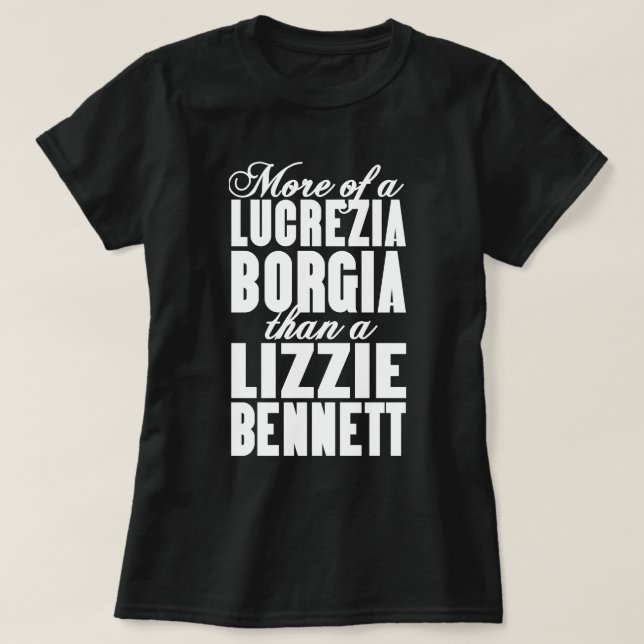 Camiseta Más Borgia que Bennett (Diseño del anverso)
