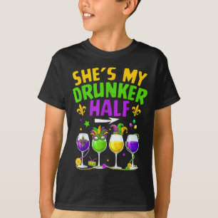 Camiseta Más borracho mitad para hombres mujeres pareja adu