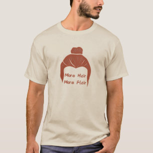 Camiseta Más cabello, más flores (rojo)