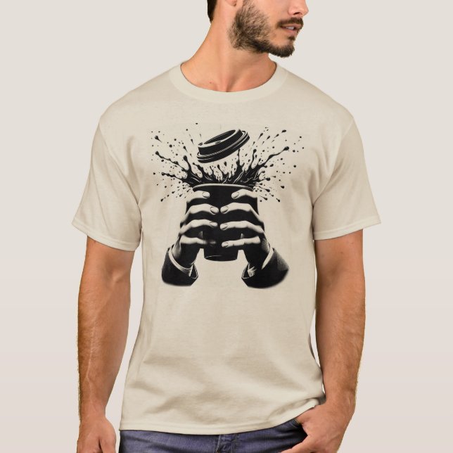 Camiseta ¿Más café? (Anverso)