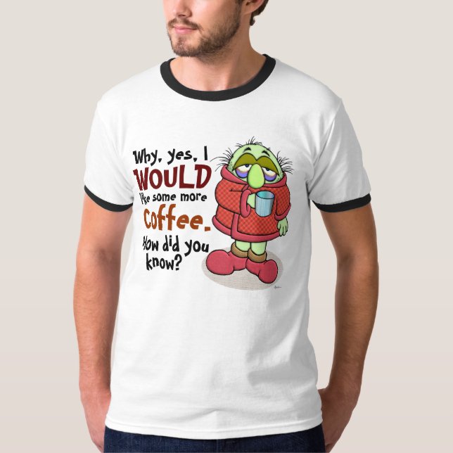 Camiseta Más café (Anverso)