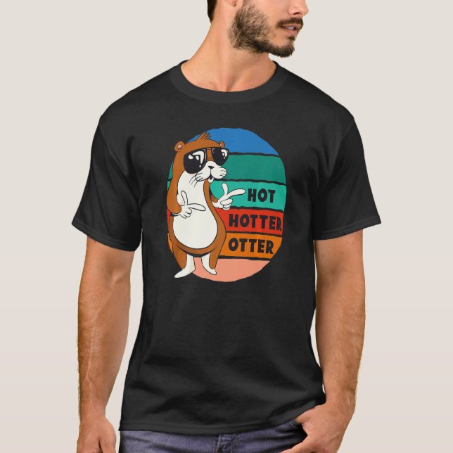 Camiseta Más caliente Otter Divertido Diciendo Agua Marten  (Anverso)