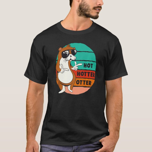 Camiseta Más caliente Otter Divertido Diciendo Agua Marten  (Anverso)