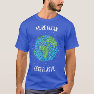 Camiseta Más cambio climático de la Tierra menos plástica e