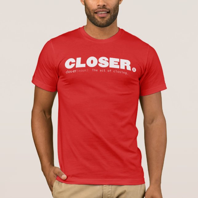 Camiseta Más cerca (Anverso)