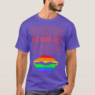 Camiseta Más Chicas Lesbianas Apoyo al mes del Orgullo LGBT