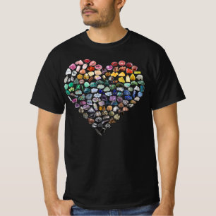 Camiseta Más de 100 Crystals Gems Minerals Día de San Valen