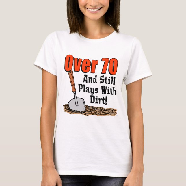 Camiseta Más De 70 Juega Con Suciedad (Anverso)